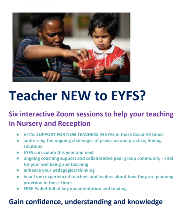 CathyEarlyYears's tweet photo. Teacher New to EYFS? Last chance to book & join our supportive, coaching community. Starting this Thursday 4-5.30pm on Zoom. Please DM for more info.
https://t.co/uGJmT9F5v4
#NewtoEYFS #EYTeaching #PrimaryRocks #EYFS
@juliangrenier @lindseyfrostie @kfallan @EastLdnTSA @eko_trust https://t.co/eOtve0zRjG