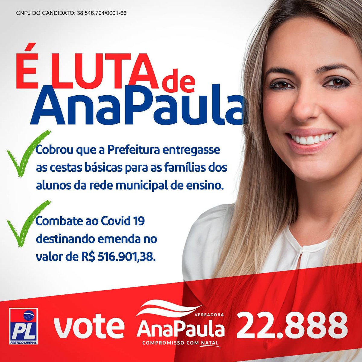 veranapaula's tweet photo. 📢Algumas das nossas lutas ao longo do nosso mandato. Sempre batalhando a favor da população.
Conto com seu voto para renovar o compromisso com Natal.
2️⃣2️⃣8️⃣8️⃣8️⃣✅
#VereadoraAnaPaula
#CompromissoComNatal
#TôComAnaPaula https://t.co/B6JGWdyI65