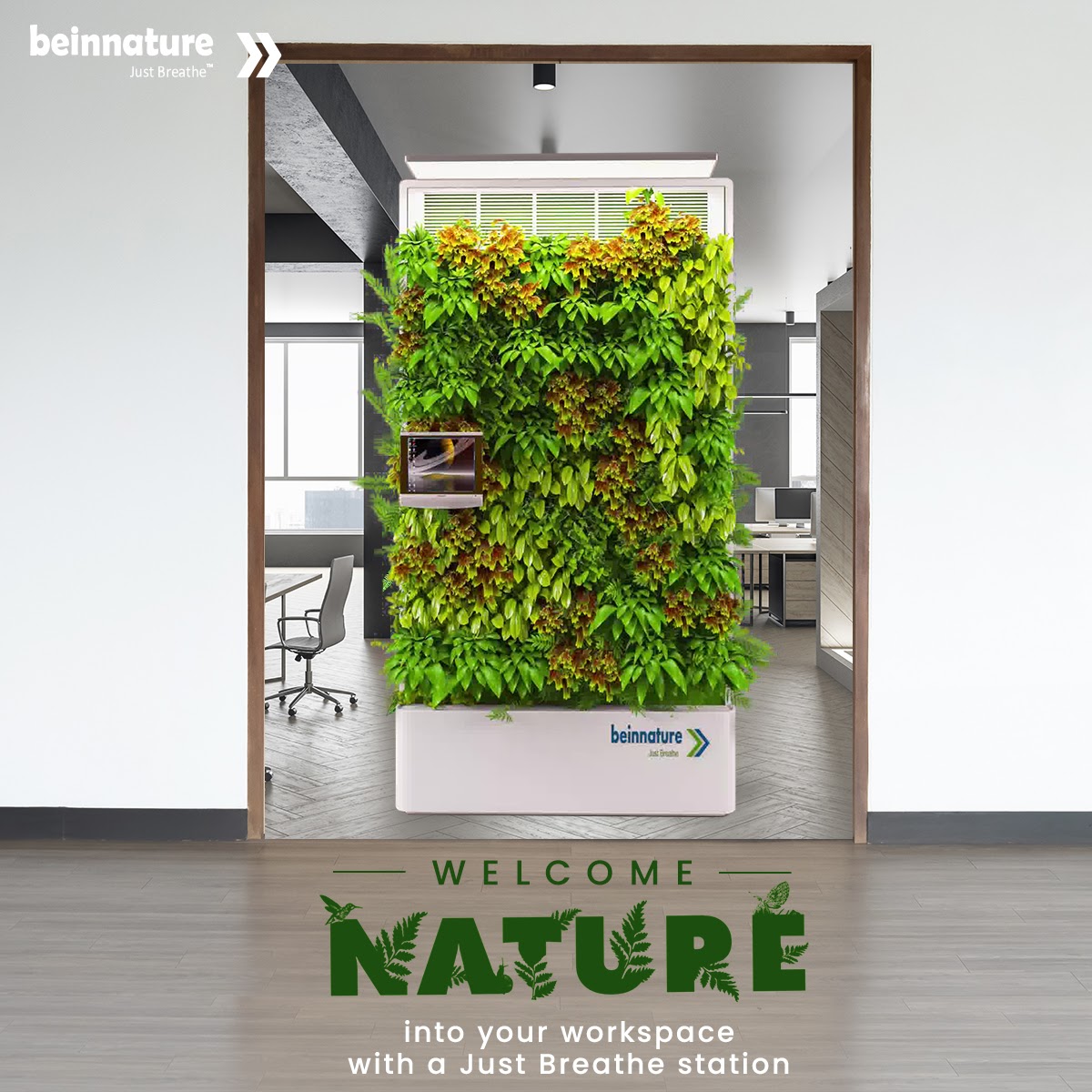 BeInNature1's tweet photo. It’s time to reconnect with the #naturalenvironment. Open your doors to welcome #nature into your #windowlessofficespace, at https://t.co/iZane1FBWS 

#JustBreathe #BeInNature #EcoInnovative #Sustainability #Nature #Environment #IndoorAir #AirPurification #CleanAir #AirPollution https://t.co/lOU37fUSzw