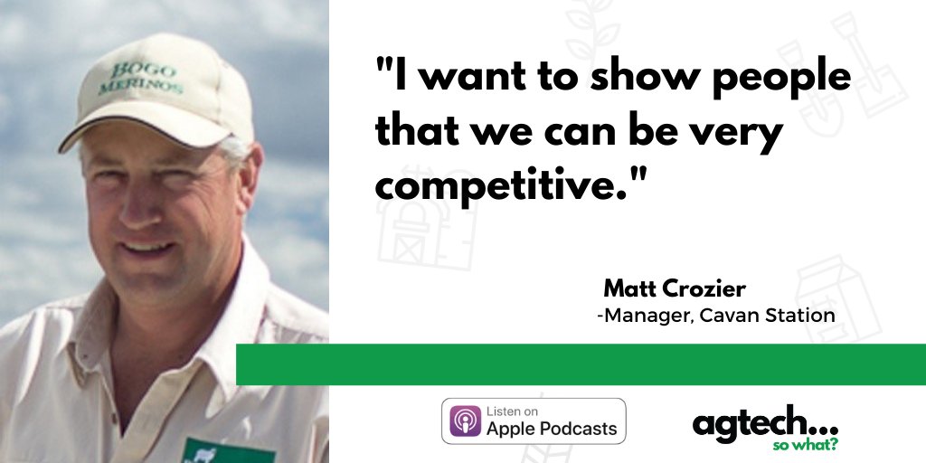 tenaciousvc's tweet photo. The big challenge of our time is to develop #foodsystems that are #sustainable and profitable. Matt Crozier says he wants to prove his #agtech and #regen changes at Cavan Station (a large sheep property) are ecologically and financially beneficial. 

🎧https://t.co/AVOQl8Msdz https://t.co/JgfcGXJrR9