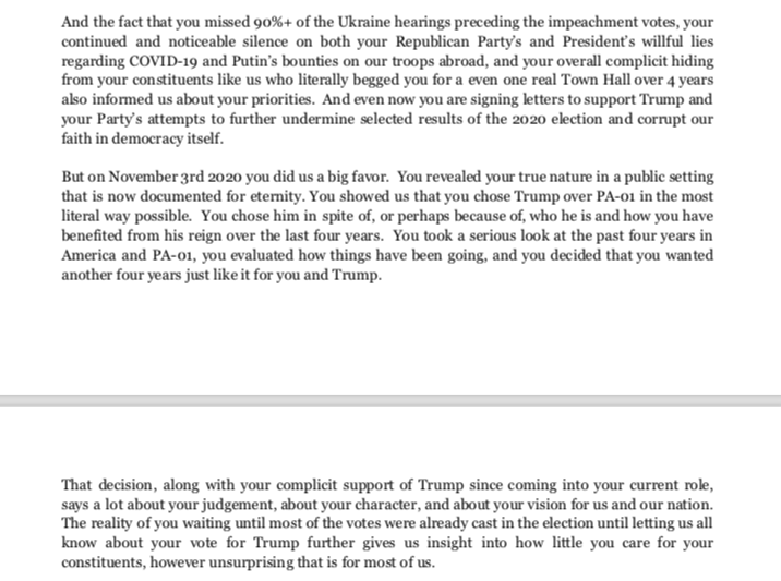 FridaysWithFitz's tweet photo. #ThankYouBrianFitzpatrick.
We are so grateful to you for giving us the clearest proof that #FitzpatrickChoseTrump over #PA01.
We hope you read our letter and hope you now come clean and tell us all why you voted for Trump.
#Election2020 #FitzpatrickProblem #FraudFitzpatrick https://t.co/nxX6Jxwx5I