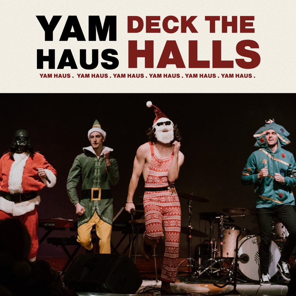 yamhaus's tweet photo. we have decided to lean into chaotic good as our current energy as we recklessly steam roll into this Christmas song coming out this Friday, 2 weeks before thanksgiving.
look at the people in the pic below... and understand this. they have nothing to lose and everything to gain https://t.co/r1NVVcbaDK