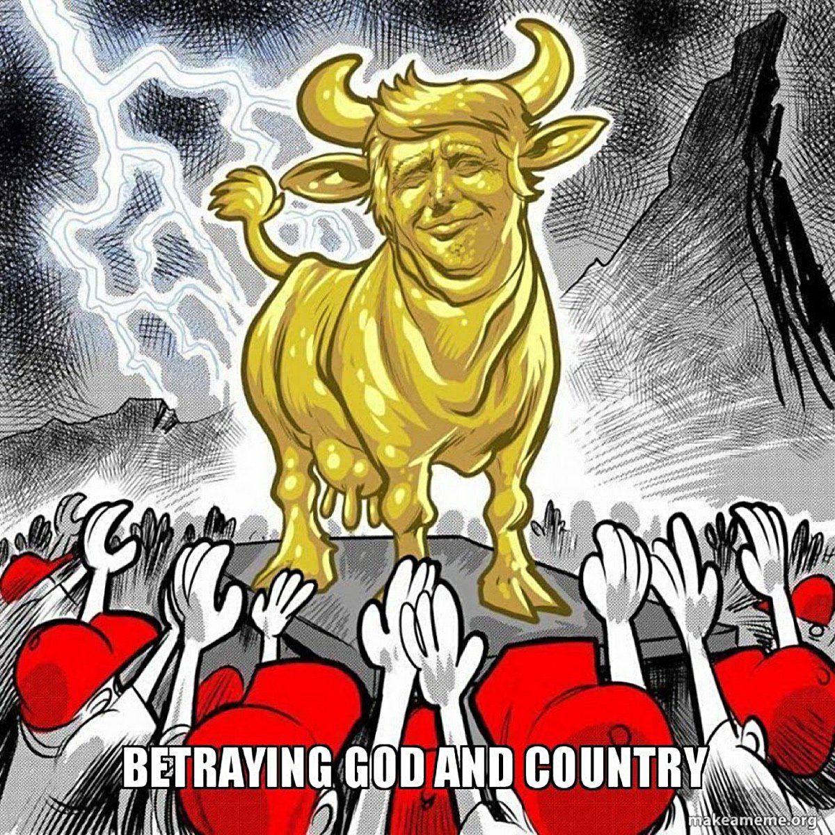 RandallUhrig's tweet photo. @lisastark351 @kayleighmcenany If your god is a golden calf or a golden toilet, a lie is just one tenth of some silly commandment tablets
#TimeToTransistion
#ConcedeTrump
#ByeDon https://t.co/b8JhKrCU8I