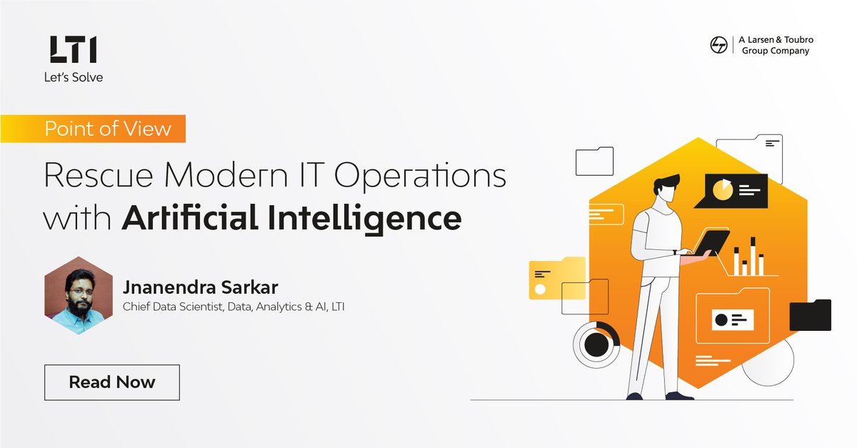 ltm_ofcl's tweet photo. Breakaway enterprises will lead from the front through #AI-led Intelligent Operations, with flexibility, agility, and adaptability! Here's more on how #AIOps can power next-gen organizations https://t.co/p5cqZGvjQB #LTIMosaic #LetsSolve https://t.co/bwk3c6DIxY