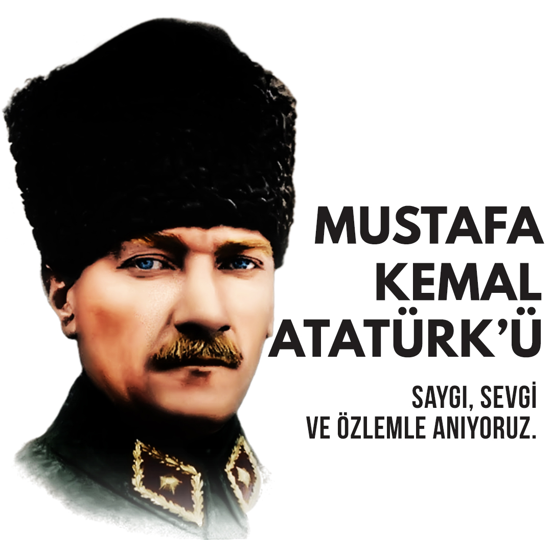 Ulu Önder Mustafa Kemal Atatürk'ü saygı sevgi ve özlemle anıyoruz.

#10Kasım