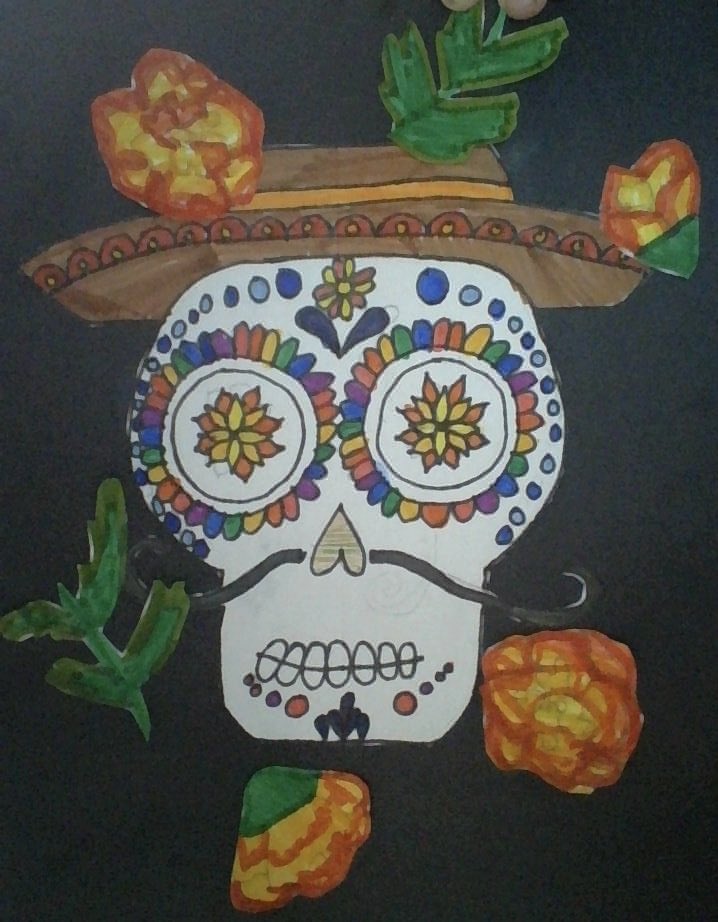 Rustic_Rainbow's tweet photo. Dia de los Muertos by Finney’s 5th &amp; 6th graders. 
@FinneyVAPA @VAPA_CVESD @bevprange #finneyelem #cvesdnews https://t.co/6J5Am5A1dK