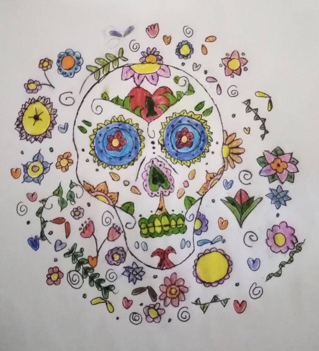 Rustic_Rainbow's tweet photo. Dia de los Muertos by Finney’s 5th &amp; 6th graders. 
@FinneyVAPA @VAPA_CVESD @bevprange #finneyelem #cvesdnews https://t.co/6J5Am5A1dK