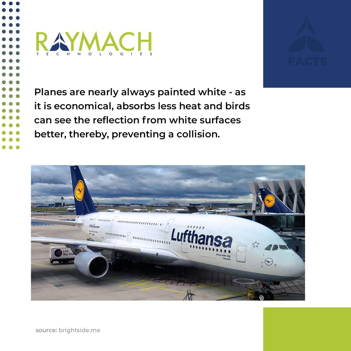 RaymachTech's tweet photo. Moreover, nothing works better than white paint as dents, oil spills and other faults are almost always darker than white, allowing them to be identified and repaired swiftly.
.
.
#aircraft #aviation #aviationindustry #aviationfacts #facts #airlines #raymach https://t.co/dbaEuC70m2