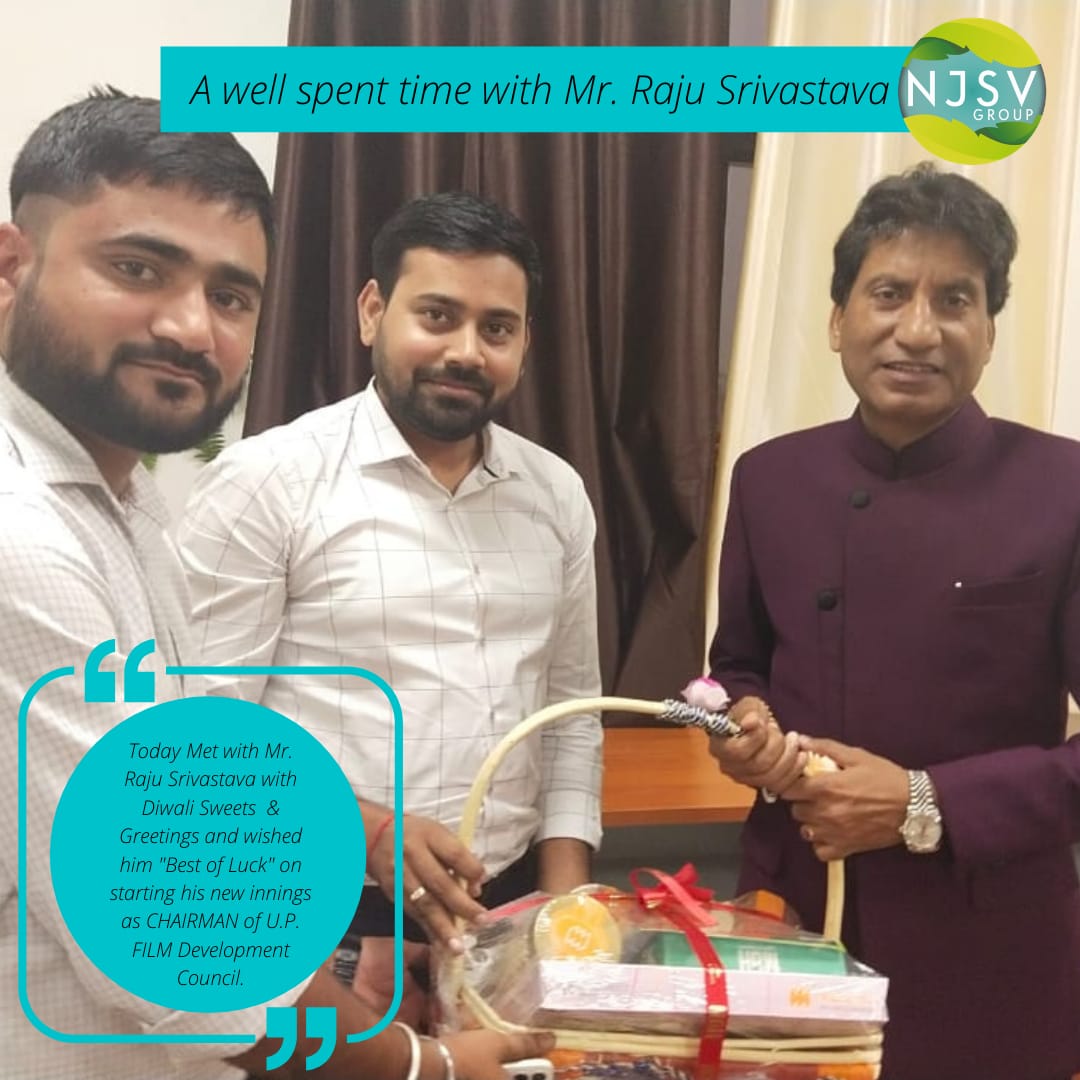 souravsinghlko's tweet photo. Spent good time with The Chairman of UP Film Development Council & Great Comedian Mr. Raju Srivastava and presented Diwali Sweets.
Sourav Singh
CMD - NJSV Group
#uttarpradeshfilm #NJSV #njsvgroup #pinggwebservices #diwalicelebration #diwalisweets
@iRajuSrivastava @raju_7 https://t.co/nJQsdILfKd