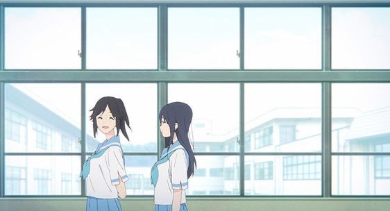 Liz and the Blue Bird’s reimagined character designs and flatter colors perfectly reflect the film’s more grounded, intimate tone while also capturing the dreamy, fairytale feel of a seemingly endless period in life quickly coming to a close.