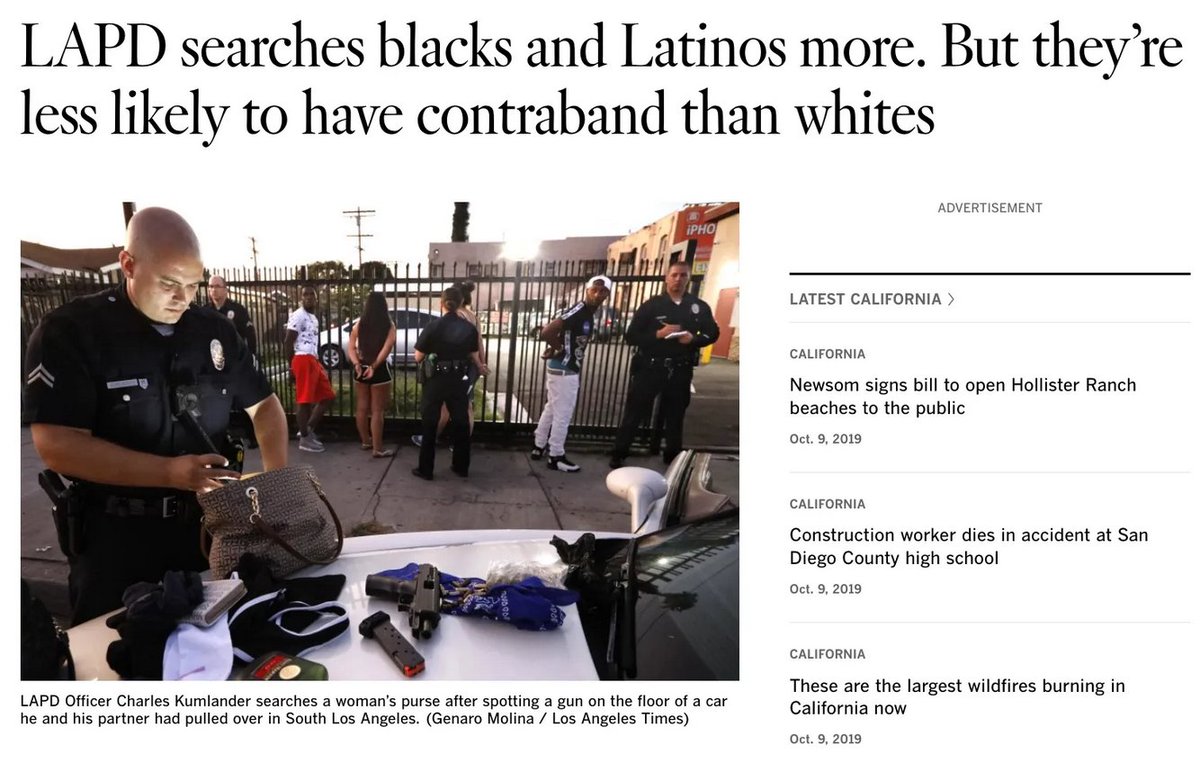 Wilson had been dismayed to see Kumlander (seen searching a woman’s purse below) entrusted to give L.A. Times reporters a baseline for what constituted a lawful stop in her community.