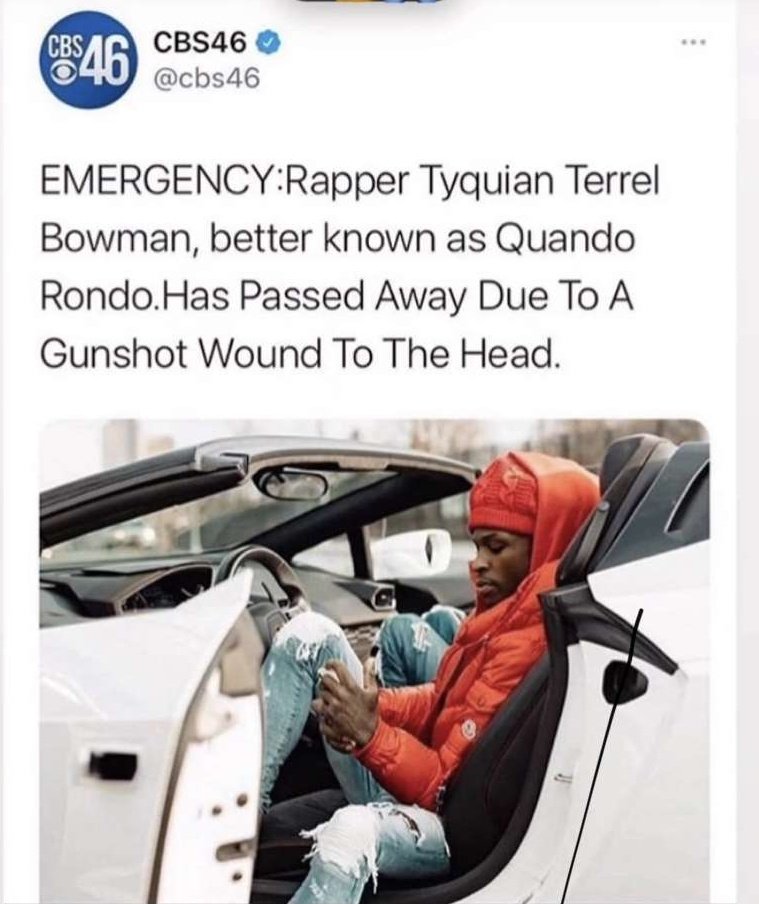 dde2real's tweet photo. @quando_rondo is not dead! Look at the grammar mistakes on the post. It's hideous. #QuandoRondo #KingVon https://t.co/C4qV98Cwyk