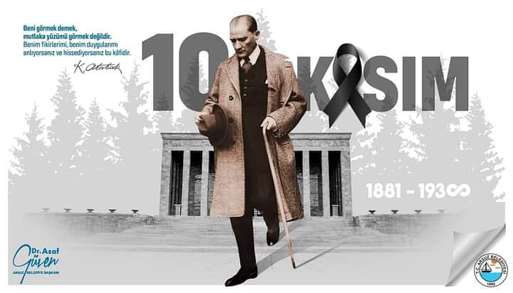 Cumhuriyetimizin kurucusu Ulu Önder Gazi Mustafa Kemal Atatürk’ü, aramızdan ayrılışının 82. yılında Sevgi, Saygı, Minnet ve Özlemle anıyoruz.