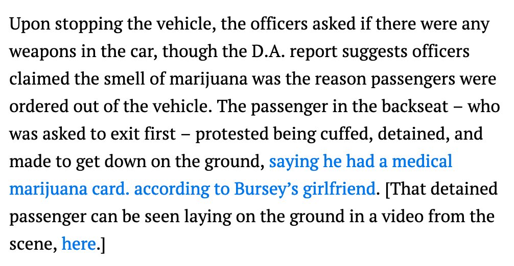 Bursey had been killed during just one such stop. From some background I dug up on his case last year: