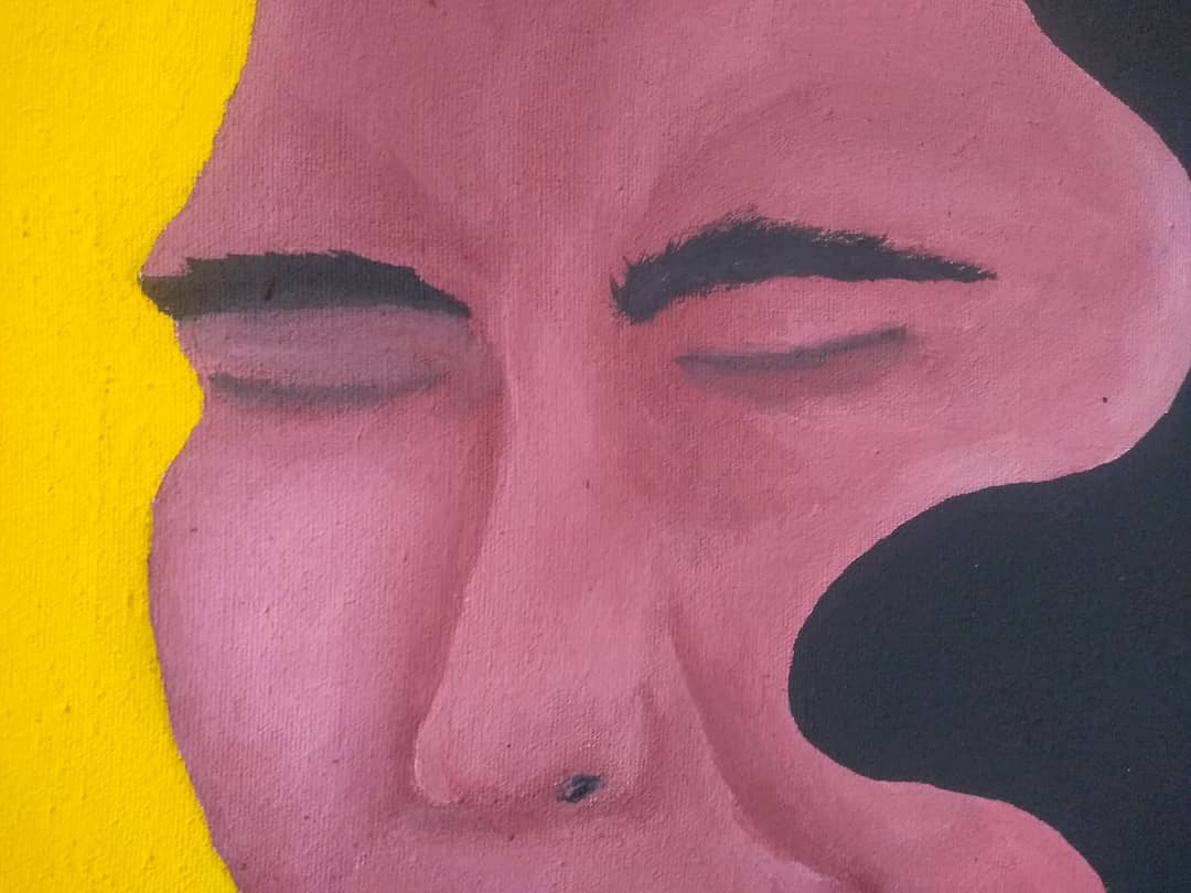 fahmiologi's tweet photo. "Breathing"
.
Acrylic on canvas 50x60
.
"Breathing" is talking about someone who have done with this fuckin world. He said enough, he don't wanna blame himself anymore. That's why he close his eyes and there's no ears and mouth. And he were me. https://t.co/0rulTFJxUm