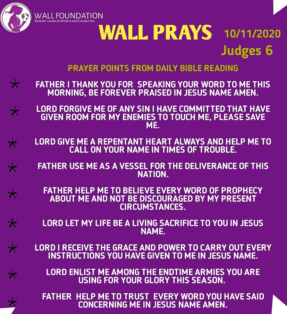 wallfoundations's tweet photo. Pause, read the word and pray. Nothing else can help you grow Spiritually. Good day Princesses. How are you doing today. It's a great day. I believe it and I receive it in Jesus name. Amen.

#wallfoundation
#wallprays
#omolaraayoolapmhofficial 
#ladiesofwortthandcharacter https://t.co/CpRe9MeDmq