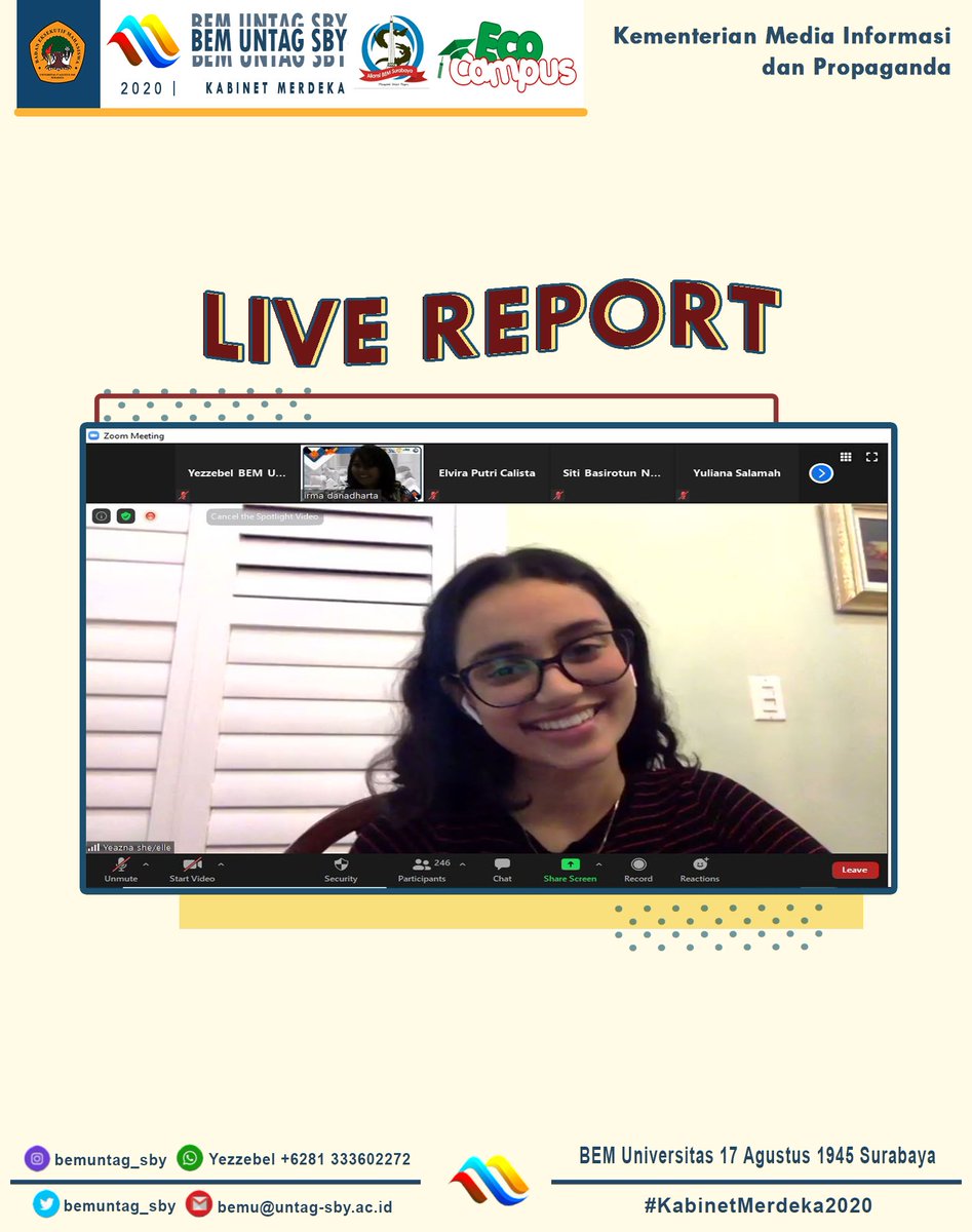 [LIVE REPORT : WEBINAR SARASEHAN INTERNATIONAL]

Salam Mahasiswa !

Hallo Patriot Merah Putih, Tepat tanggal 6 November 2020 Kemarin telah berlangsung Serangkaian acara Kedua dari Untag Nasional Daring Festival 2020 - Webinar Sarasehan International " Education Amidst Covid - 19"