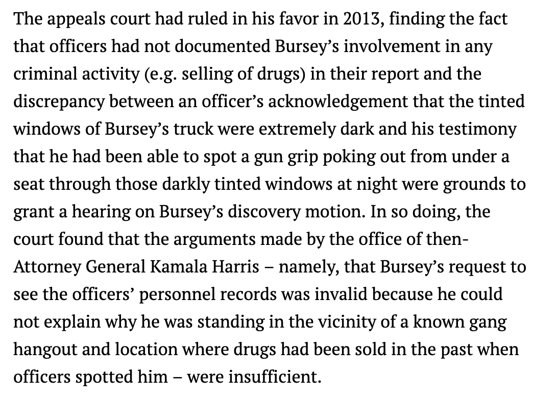 Bursey knew his rights. He'd appealed unlawful searches in court before. So he was likely aware of how things were going to unfold that night as soon as police pulled them over in that parking lot.
