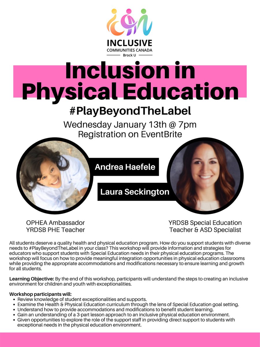 I_CCan's tweet photo. 📣Webinar Announcement!! 1/3 webinars of our Inclusive Teachers Series is open for registration. This workshop will be presented by @andreahaefele and @asd_teach. Join us to learn how you can support your students to #playbeyondthelabel. Registration is FREE. Link in bio 🍎 https://t.co/kQGiGgGm58