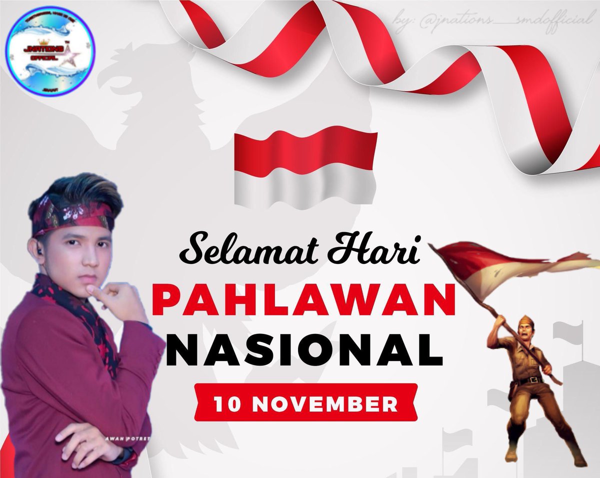ikamalya2's tweet photo. Bangsa yang besar adalah bangsa yg menghargai para pahlawannya - Ir. Soekarno
.
Selamat Hari Pahlawan Nasional 10 November 2020.. 😁💪🏻🇮🇩🇮🇩🇮🇩
.

#salamcintabiru💙 #salamtiadatara #tiadatara #tiadatarathaiversion #jirayut #jirayutcimicimi #jnations #indosiar #haripahlawan https://t.co/apLgNqmHzy