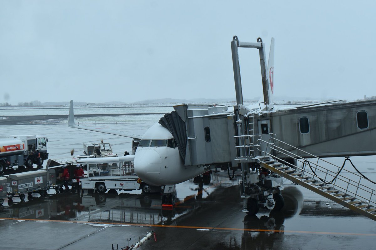 ばふぁろうず على تويتر 羽田空港からjal551便で旭川空港に到着しました うっすらと雪が積もっていますが 気温は0 5 なので 大したことはありません