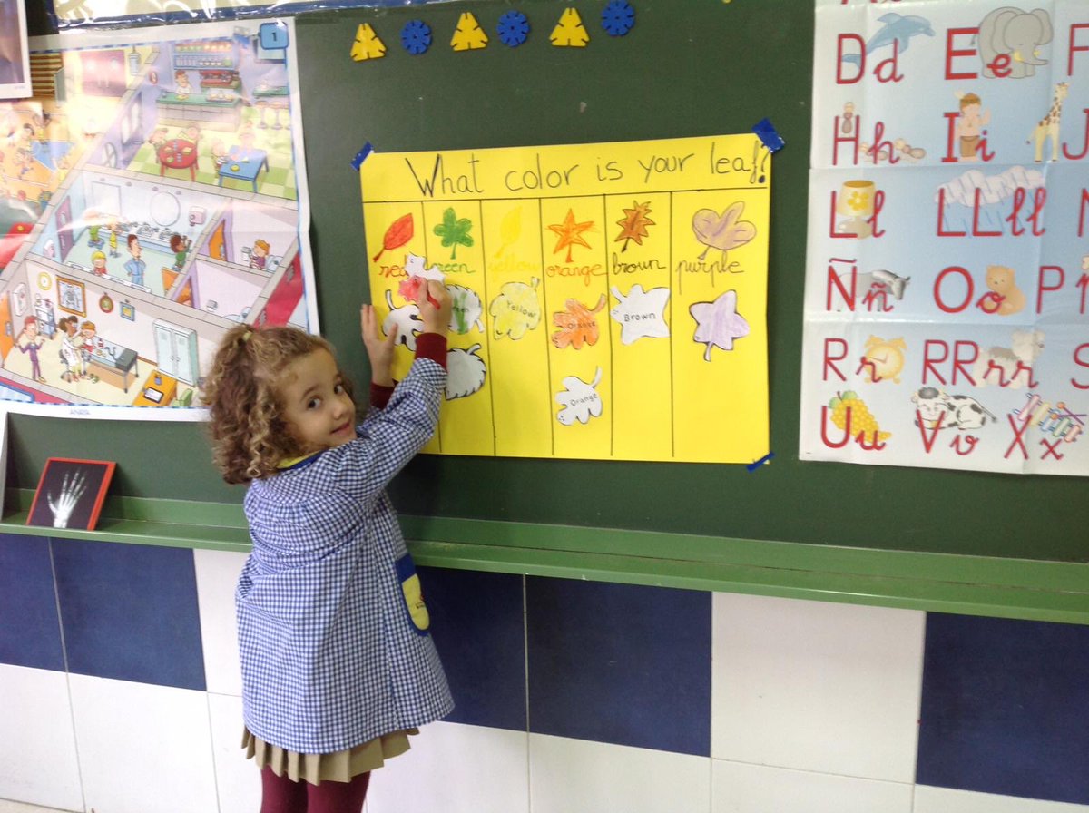 AgusEnglish's tweet photo. Our little ones say “hi” to Autumn. Leaves are falling from the trees, orange, yellow, brown, green... in the breeze. 🍂🍃🐿✨#EnglishIsFun https://t.co/2h3XMbuGFF