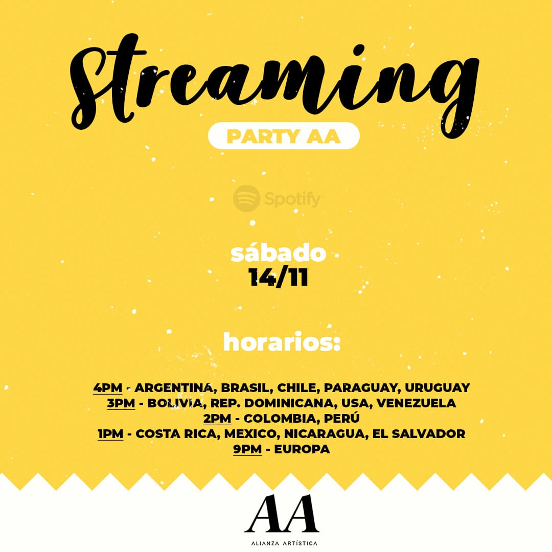 masivasMYA's tweet photo. ⚠ Streaming Party AA
Las esperamos a todas 💛 https://t.co/Wl9fnC1bdw