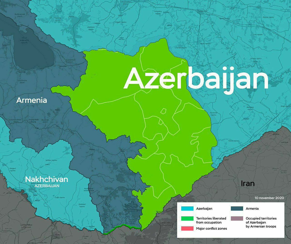 Hagigat9's tweet photo. Qarabağ Azərbaycandır !!! 🇦🇿🤍✌🏻
#KarabakhisAzerbaijan 
#QARABAĞAZƏRBAYCANDIR 
@azpresident 💪🏻🖤 https://t.co/KIGT5QvZFQ