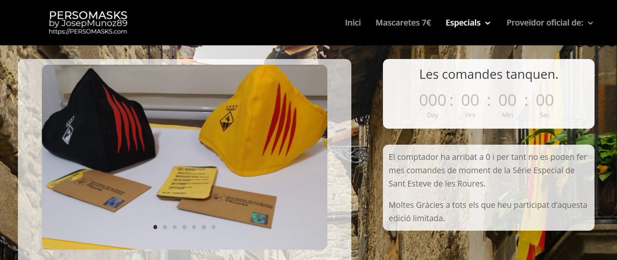 I el comptador ha arribat a 0 Moltes Gracies a tots els que heu participat d'aquest rellançament de les Mascaretes de Sant Esteve de les Roures i el llençament de la TRoures en físic. Visca #SantEstevedelesRoures.