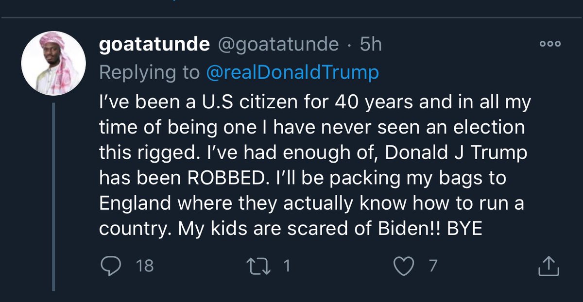 DrStaceyPatton's tweet image. Look at all these bots promising to leave America.