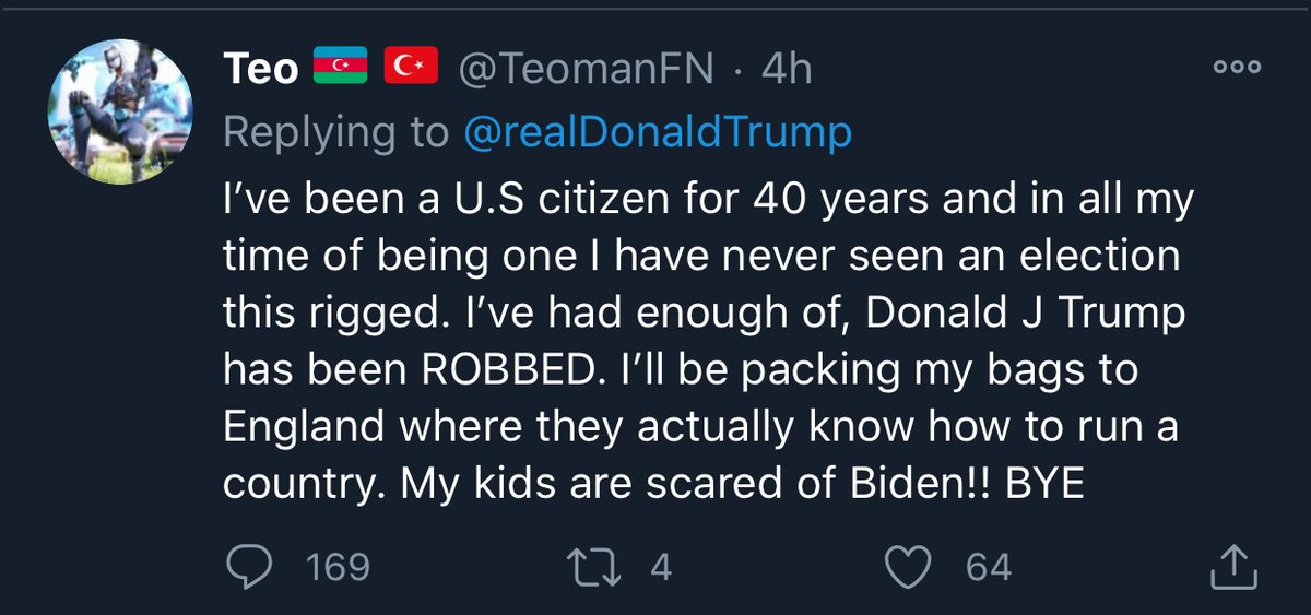 DrStaceyPatton's tweet image. Look at all these bots promising to leave America.