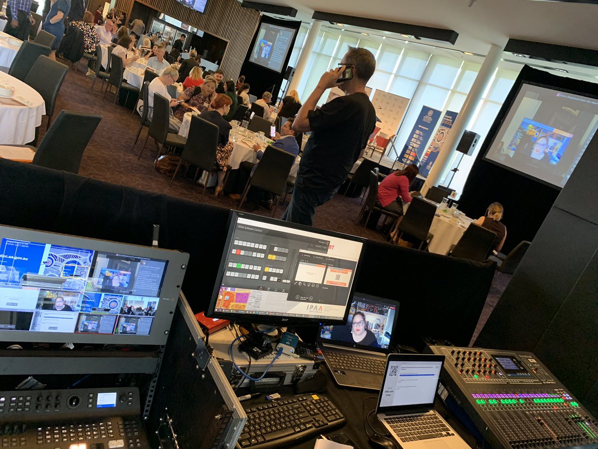 Josh_Smart's tweet photo. Behind the scenes at @IPAASA #UluruStatement from the Heart #IPAASA #Vimeo #MicrosoftTeams #VirtualConferencing #HybridEvents @TheAdelaideOval https://t.co/qM93Gg7jQy