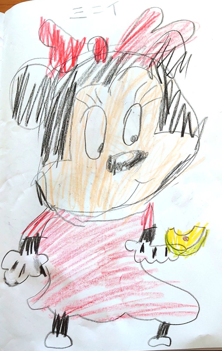 タカギリョウコ ６歳の描いたディズニーキャラクターの上手なのと どうかしちゃったものの落差が激しい プルートよ どうした ディズニー Disney ミッキーマウス キャラクター イラスト