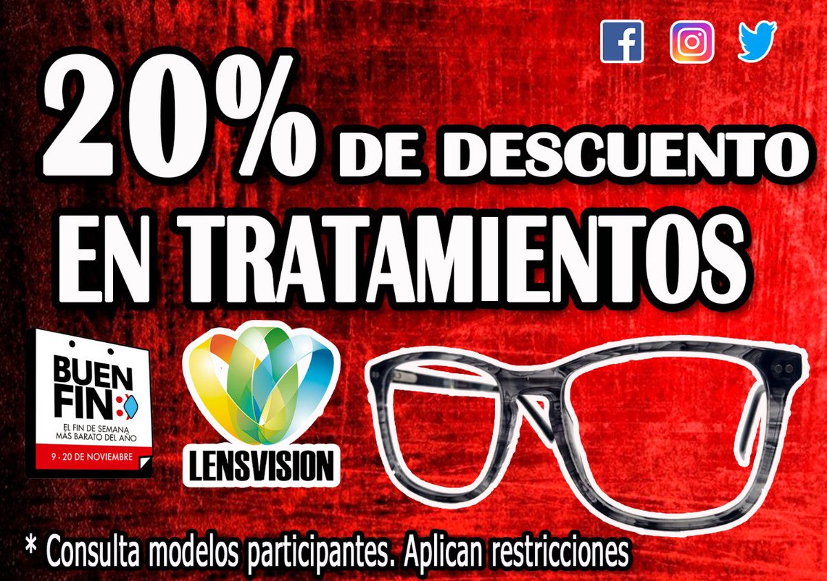 lensvision2's tweet photo. ¡Llegó el #BuenFin a Lensvision! 😱

Aprovecha nuestras increíbles promociones 🤓 👓 🔥 

#CalidadGarantizadaAlMejorPrecio #Óptica #Lensvision #Izcalli #Atizapán https://t.co/Tyquoos8mK