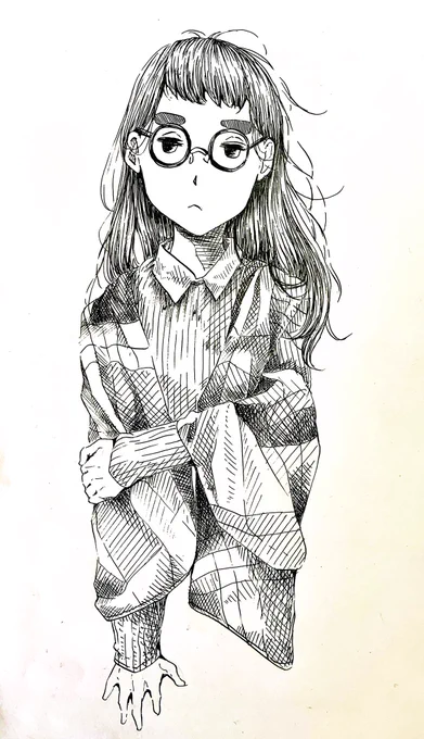 二巡目

肩幅と髪の毛の描き方を中心に考える
髪の毛の描き込みを増やす
目のデフォルメを強くする 