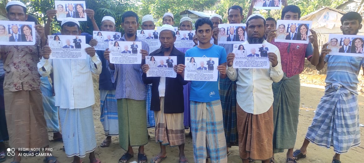 mdjamal315's tweet photo. A big #Congratulation to USA new President, @JoeBiden Biden and @KamalaHarrisVP_ Harris . #Rohinhya have big hope on these two elected presidents to solve the crisis going on now and think that they will able to go home with full #Rights Rohingya #Refugees camp in Bangladesh https://t.co/IodN2WDSOf