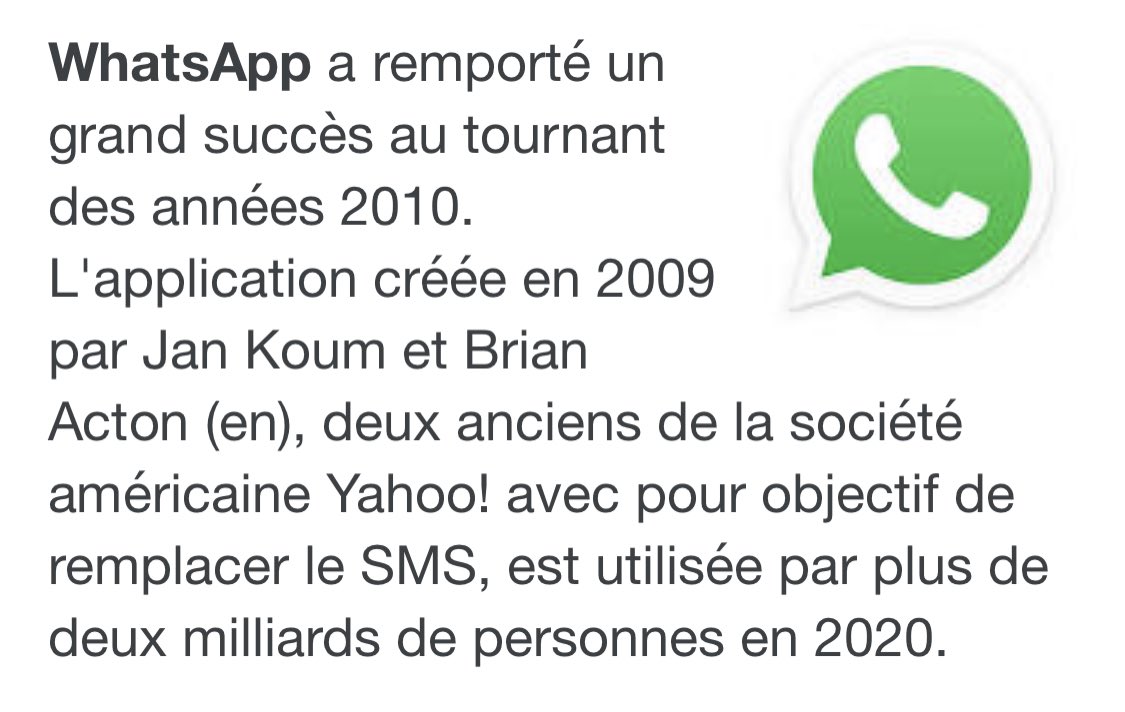 marcalainb's tweet photo. Allo @moisejovenel whatsapp a été lancé en 2009 et non après 2015. Un simple click sur Google donne ça 👇🏾😊 https://t.co/BZuNqaTeg7