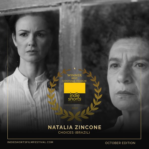 ShortsFilm's tweet photo. Congratulations to Caroline Kasting and Tuna Dwek for winning Best Actress award in ‘Choices’. A film by Ivann Willig which also won Best Drama and Best Costume Design awards. 
. 
.

#filmfreeway #filmmaker #filmfestival #awardswinners #indieshortsfilmfestival https://t.co/Q9wCYNINPo