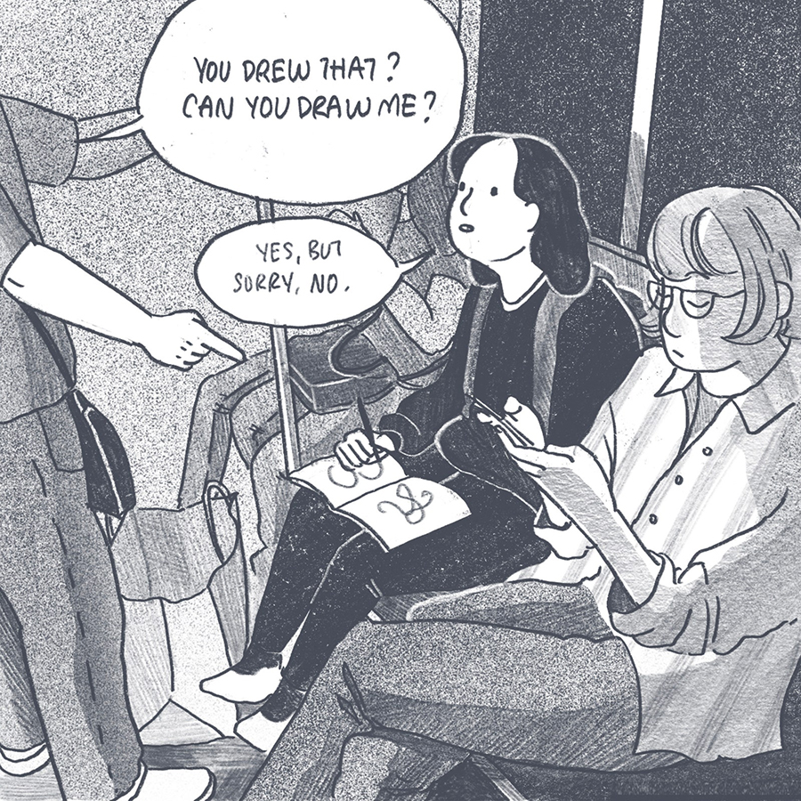 CarnegieMellon's tweet photo. "Can you draw me?"

@cmudesign alumna Deborah Lee recently had a cartoon published by the @NewYorker.  

The cartoon depicts the daily struggles of an artist when dealing with free art requests.

https://t.co/ur087XvbLa #TartanProud https://t.co/BpdaC75eWT