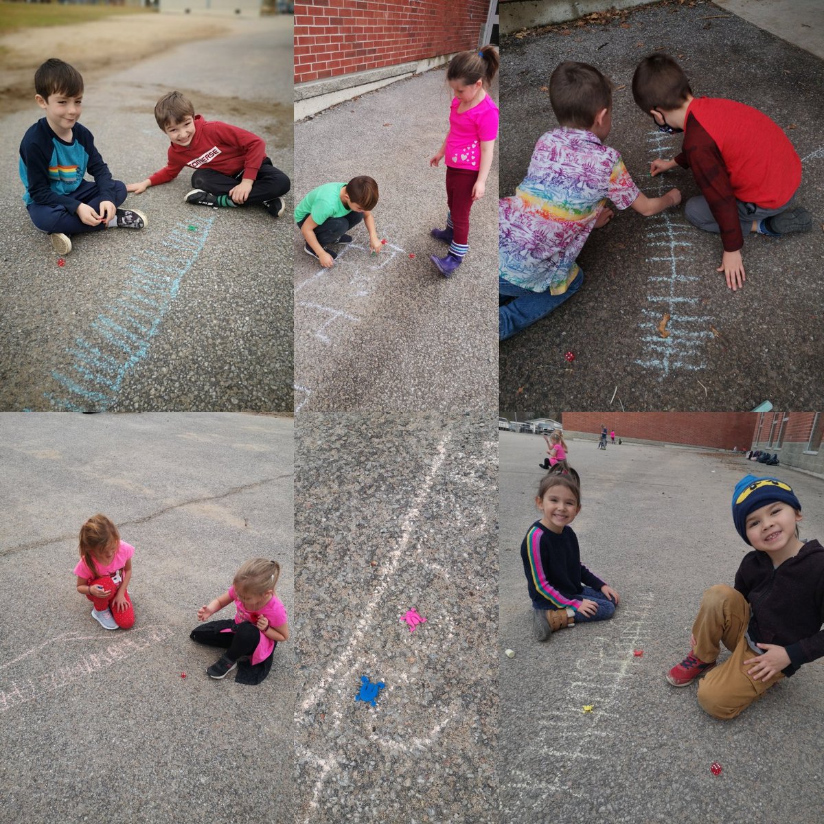 FrenchFunin's tweet photo. Last Thursday we took our Math outside! Students applied their number line addition strategy to hop their 'petite grenouille' to 20. 🐸🐸 https://t.co/FIw4OJ38q4