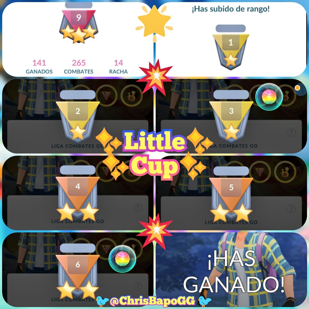 ChrisBapoGG's tweet photo. Trainers
De:
#PokemonGO
1 Jornada de la #LittleCupGO
En la #GBL #GOBattleLeague
Completa 😱🤘
✅ 33 Combates
✅ 21 Victorias
✅ 63,63% de Efectividad 😢
Varios Teams 🤣
✅ Racha: 05 🙃
✅ Rango 06 Alcanzado 🤘
✅ #Pokemon Destacado: #Cottone
Habrá que seguir Mejorando 🤘😎🤘 https://t.co/fdzAP37LaF