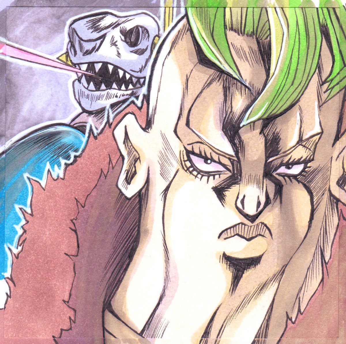 フジダイ Daily Post It Art Challenge S2 ジョジョの奇妙な冒険 第５部 ペッシ ビーチ ボーイ S2 14 一日一ポストイット絵s2 一日一ポストイット絵 ジョジョの奇妙な冒険 黄金の旋風 ペッシ ビーチ ボーイ 暗殺チーム わかったよプロシュート兄ィ