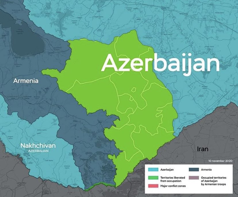 llley_la's tweet photo. I am from #Azerbaijan and 0% of my country is occupied by #Armenia    😭😭❤️❤️❤️❤️ 

#KarabakhisAzerbaijan  #Victory #Karabakh #NagornoKarabakh https://t.co/9mq4qxHJVH