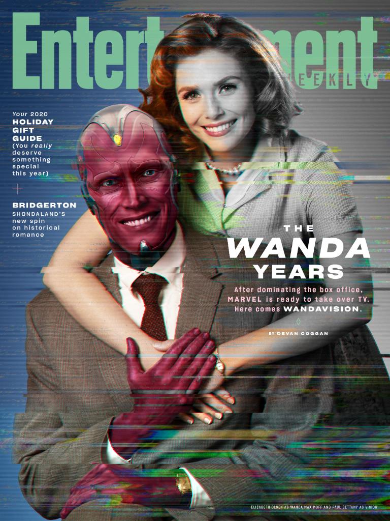 Avengers's tweet photo. Here's your look at the brand new @EW cover for Marvel Studios’ @WandaVision, an Original Series, coming exclusively to #DisneyPlus. https://t.co/B1Aj2rEFVp