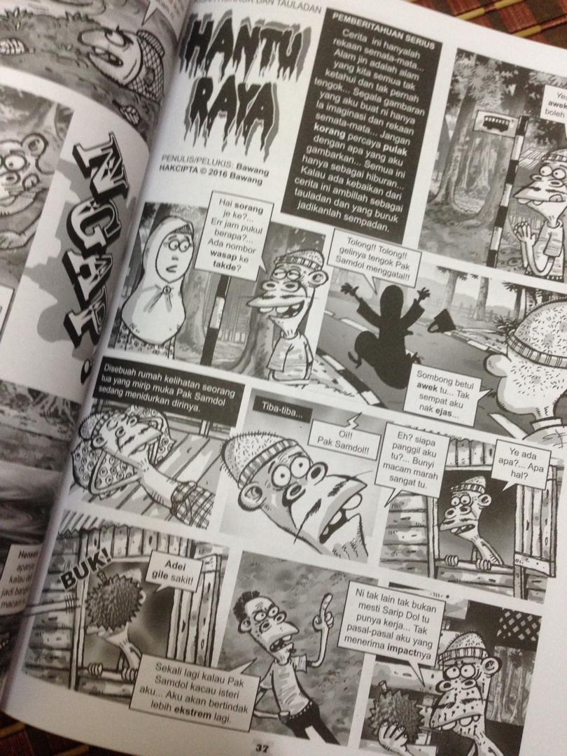 inchekubi's tweet photo. "Teringat semula zaman kenak-kanak dan remaja baca Jenama X ni. Memang mengimbau nostalgia. Best betul!" 

Inilah respon biasa daripada pembaca JENAMA X - sebuah buku kompilasi komik yang menampilkan hasil karya terbaik dan terkini 10 bekas kartunis lejen Majalah Ujang dan APO? https://t.co/5s0BPX4KW0