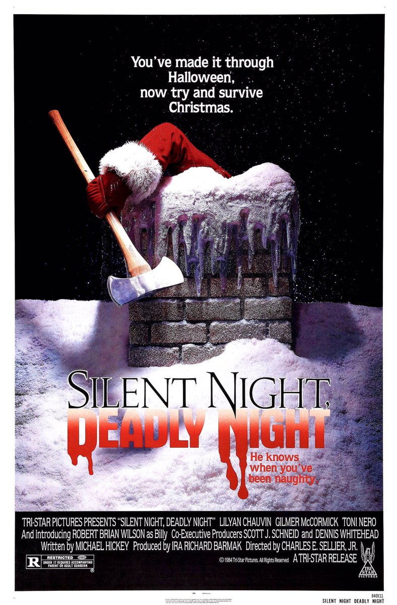 FilmNewsNos's tweet photo. 🎬MOVIE HISTORY: 36 years ago today, November 9, 1984, the movie ‘Silent Night, Deadly Night’ opened in theaters!
#RobertBrianWilson #AlexBurton #LilyanChauvin #GilmerMcCormick #ToniNero #BrittLeach #NancyBorgenicht #LinneaQuigley #LeoGeter #WillHare #TaraBuckman https://t.co/Aaa1kYXxuA