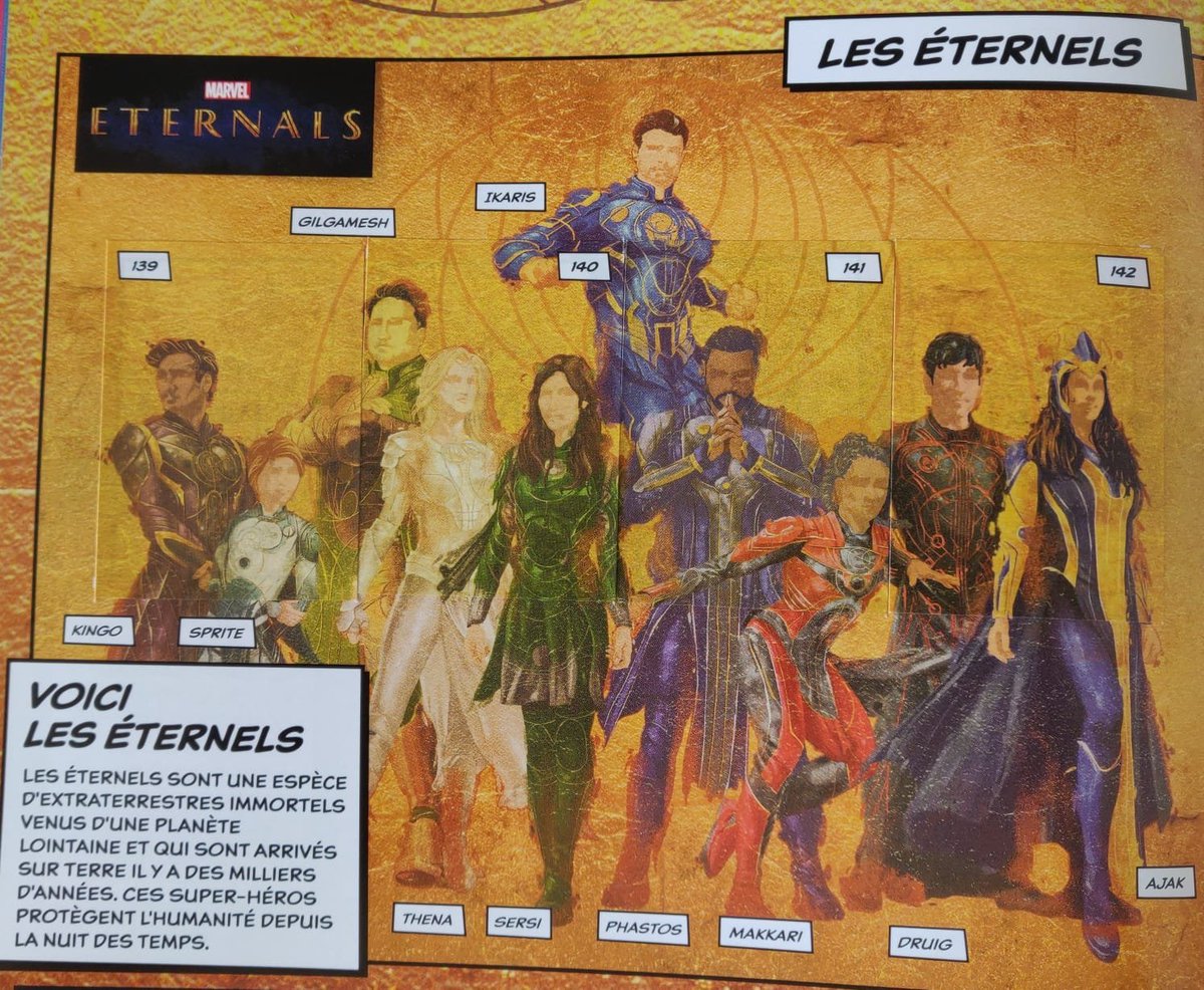 French advertisement for incoming <a href="/Marvel/">Marvel Entertainment</a>'s movie, Eternals ! 
#Eternals #LesEternels