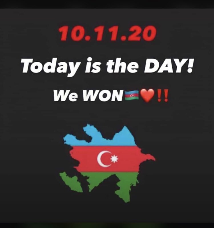 INCI_RV's tweet photo. QƏLƏBƏMİZ MÜBARƏK!!! QARABAĞ AZƏRBAYCANDIR!!! #KarabakhBelongsToAzerbaijan https://t.co/T8qDXXqg1J