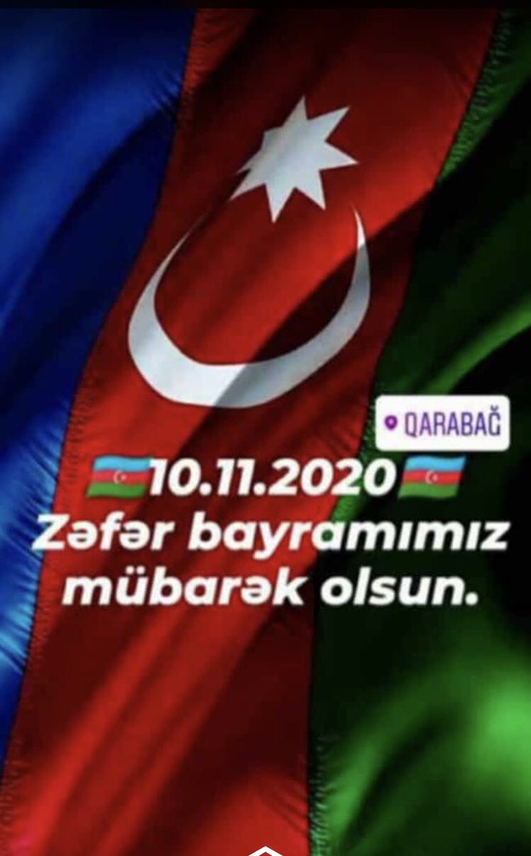 INCI_RV's tweet photo. QƏLƏBƏMİZ MÜBARƏK!!! QARABAĞ AZƏRBAYCANDIR!!! #KarabakhBelongsToAzerbaijan https://t.co/T8qDXXqg1J