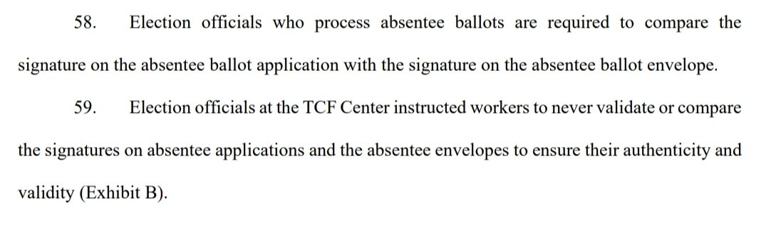 "Witness 2 was explicitly instructed to *not* verify the mail in votes were legitimate"Now this looks like organized fraud. Multiple eyewitness claiming they were told to add invalid votes and avoid doing what they were hired to do: ensure those votes were legitimate8/